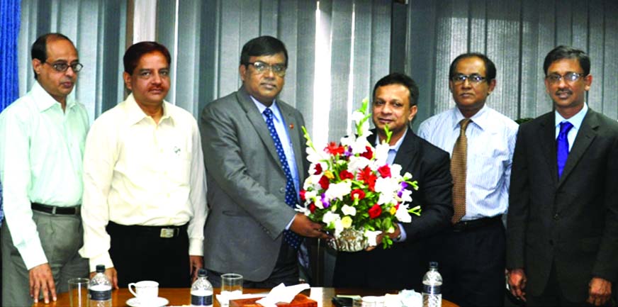 A delegation of the Institute of Cost and Management Accountants of Bangladesh headed by President Mohammed Salim FCMA called on Md Munsur Ali Sikder ndc, Chairman of Bangladesh Chemical Industries Corporation (BCIC) at the latter's office recently.