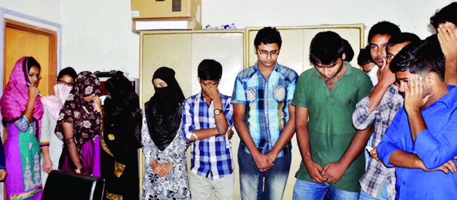 38 admission seekers of DU 'Gha' unit Admission Test were arrested for their involvement in adopting unfair means during the examination held on Friday.
