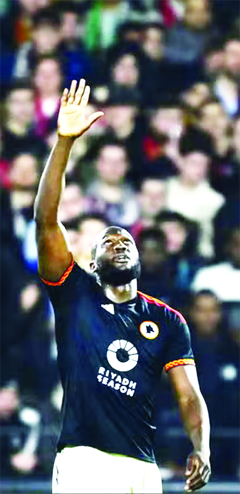 Lukaku earns Roma draw at Feyenoord